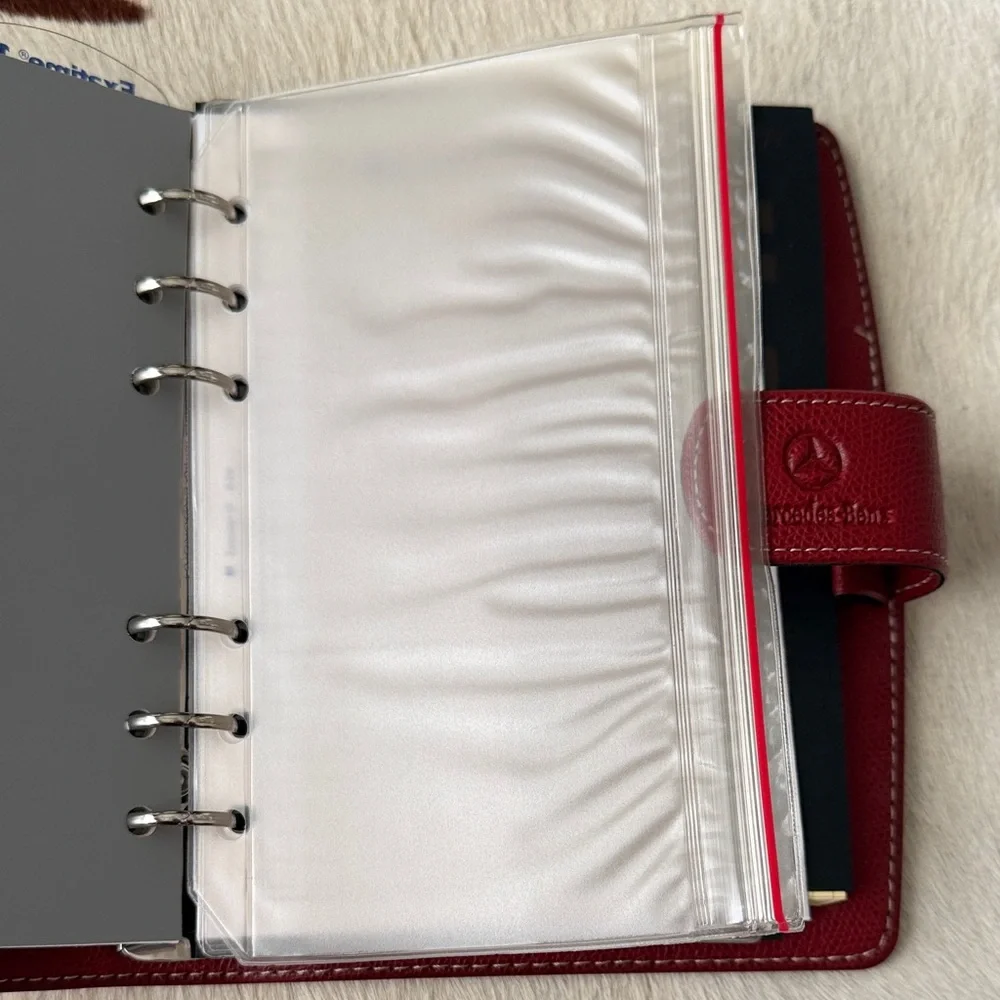 Mercedes-Benz Red Leather Organizer
